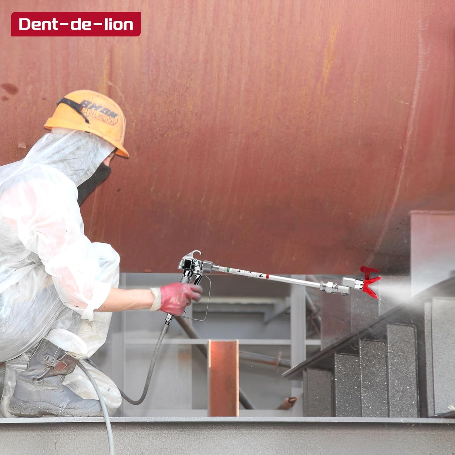 21Pcs Airless Paint Sprayer Gun Tip Extension Pole Rod Set with Airless Spray Gun Tip, 30CM Paint Sprayer Extension Wand, Nozzle Tip Guards, Swivel Joint for Airless Paint Sprayer Gun Painting