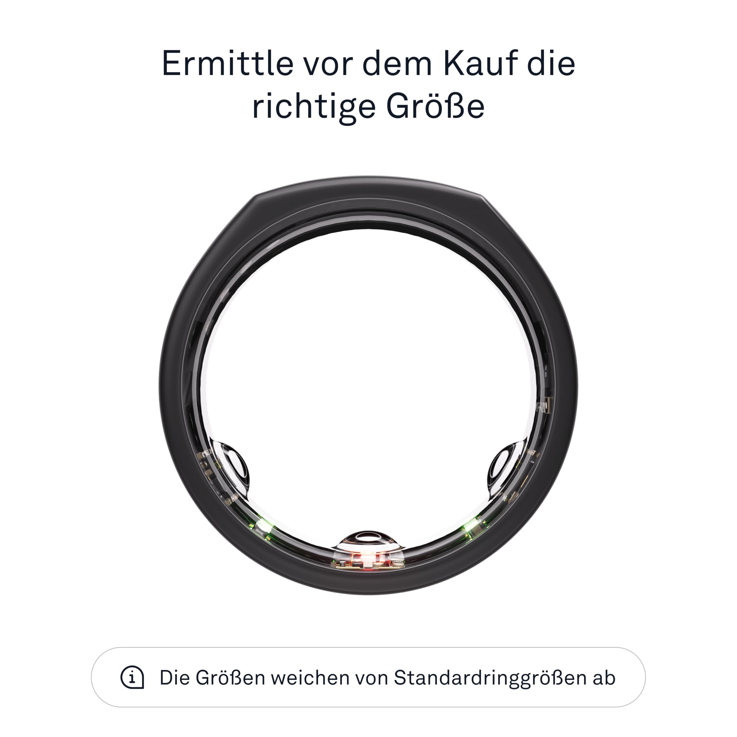 OURA Gen3 Heritage Smart-Ring - Größe 11, Stealth | Wearable für  