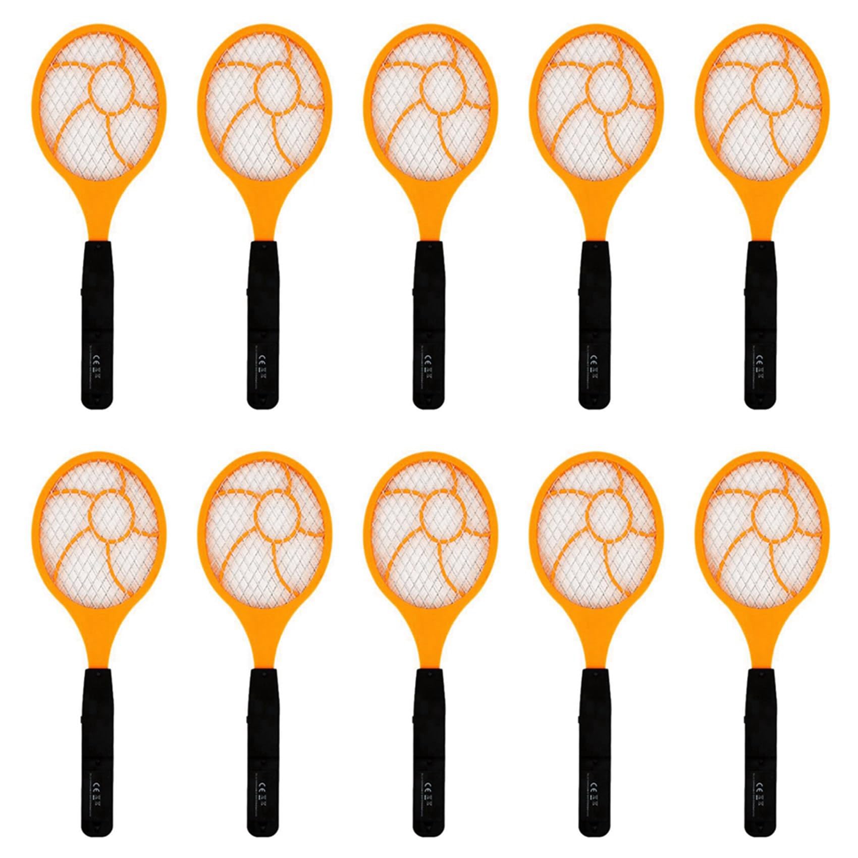 10X LED Elettrico Zanzara Scacciamosche Scacciamosche Racchetta da Tennis Elettrico 44 X15.5cm Wasp Zanzara