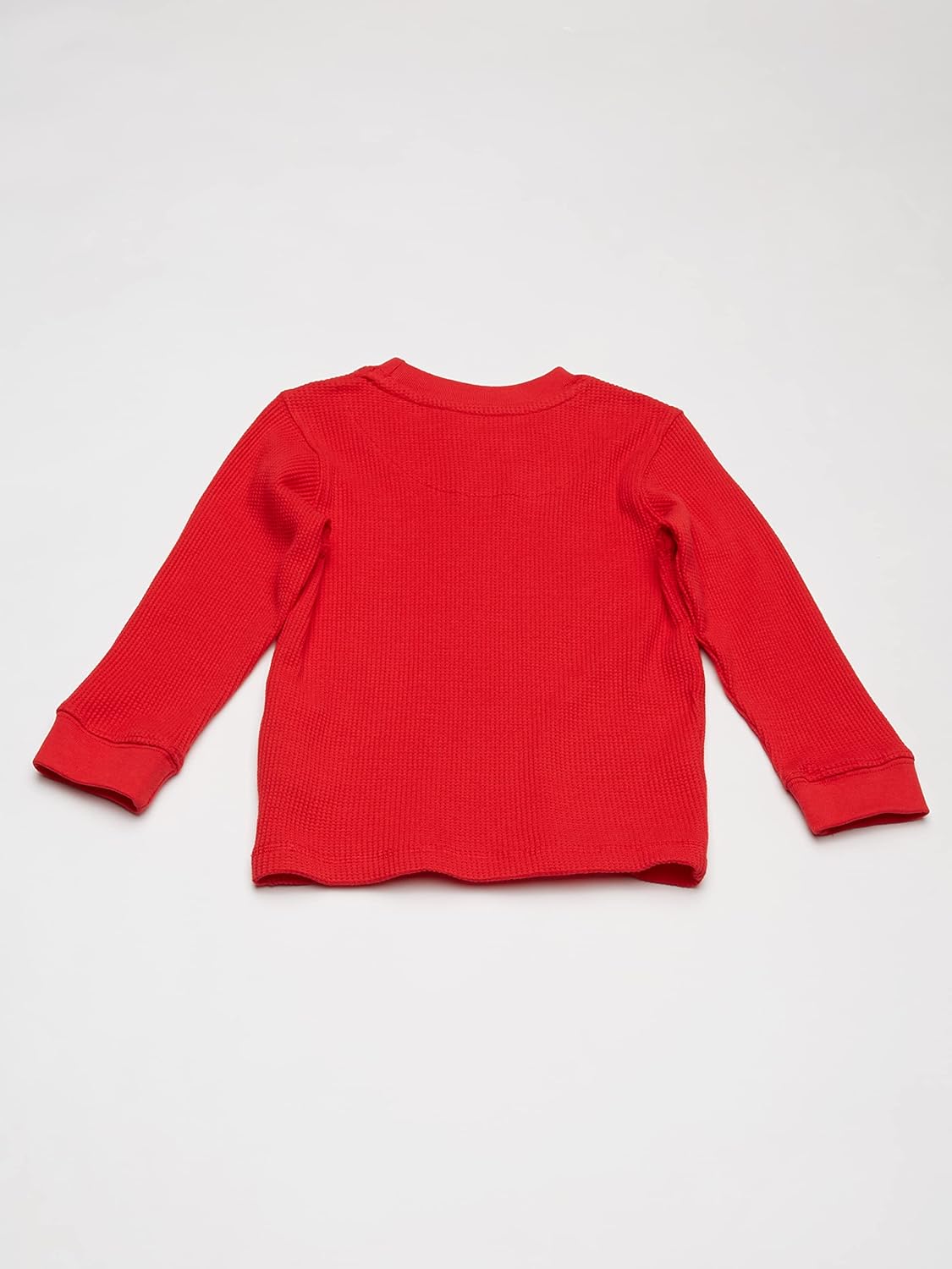 French Toast Boys Long Sleeve Thermal Waffle Tee T-Shirt White - Image 2