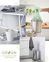 Vista 7 de 75 Counts AYOTEE Mini Garbage Bags, 1.2 Gallon Small Compostable Trash Bags, Small Garbage Bags for home, Fit 4.5 or 5 Liter Bathroom Wastebasket