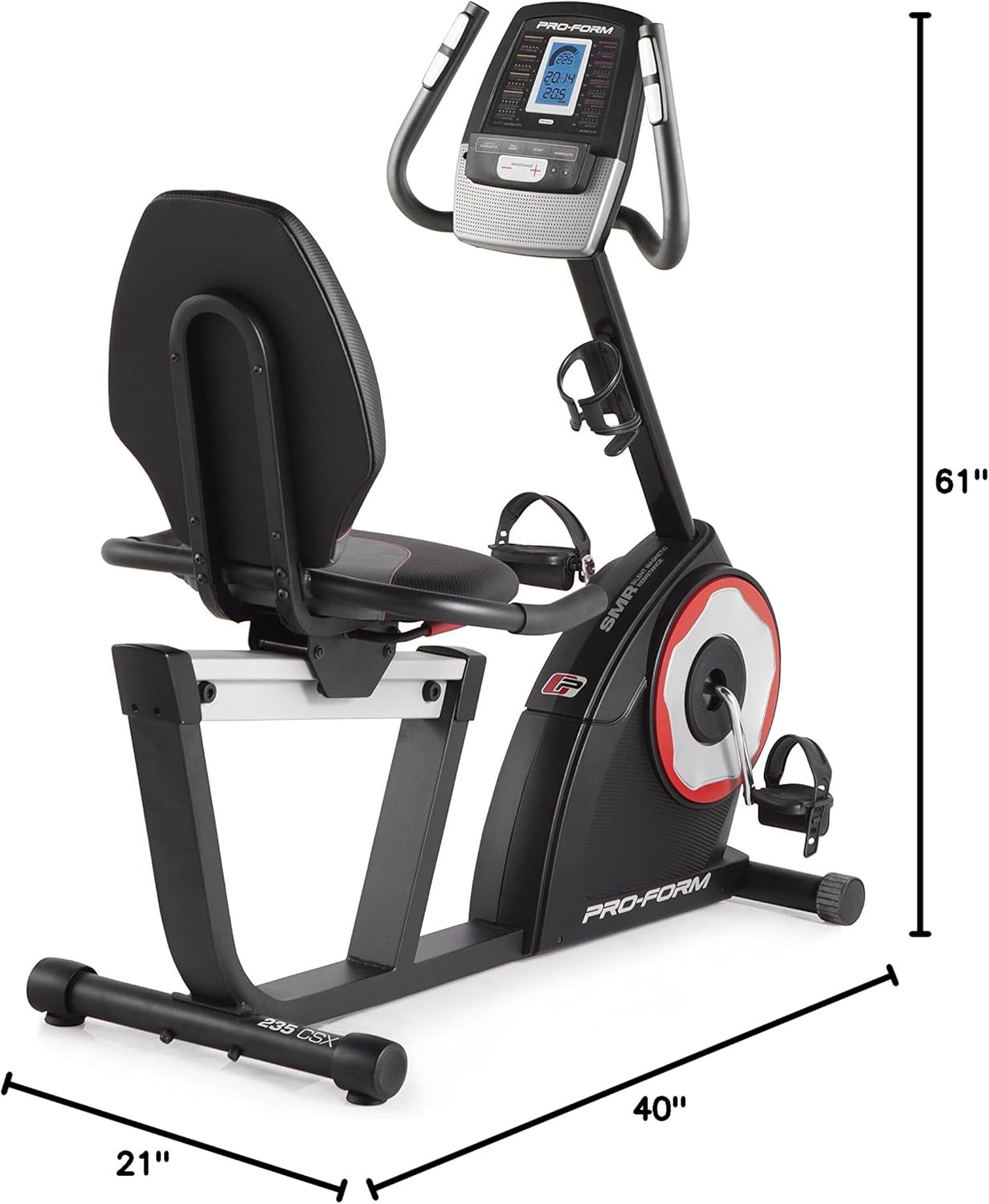 ProForm 235 CSX Recumbent Bike dimensions