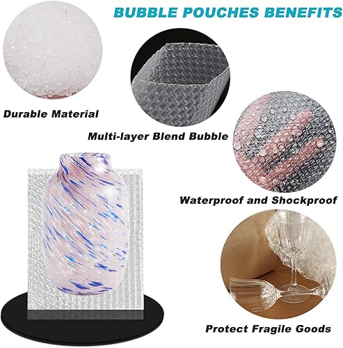 Miniatura 3 de Bolsas y bolsas grandes de burbujas de 16 x 20 pulgadas, 25 bolsas de burbujas, bolsas de amortiguación de burbujas de doble pared para envío,