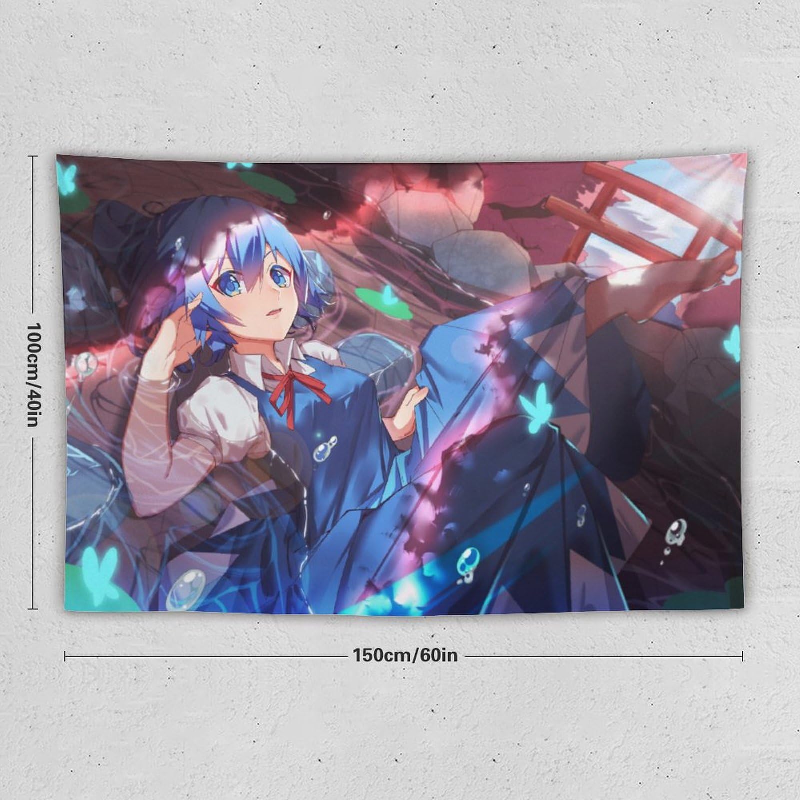Amazon.co.jp: タペストリー 東方シリーズ チルノ 装飾布 ポスター 