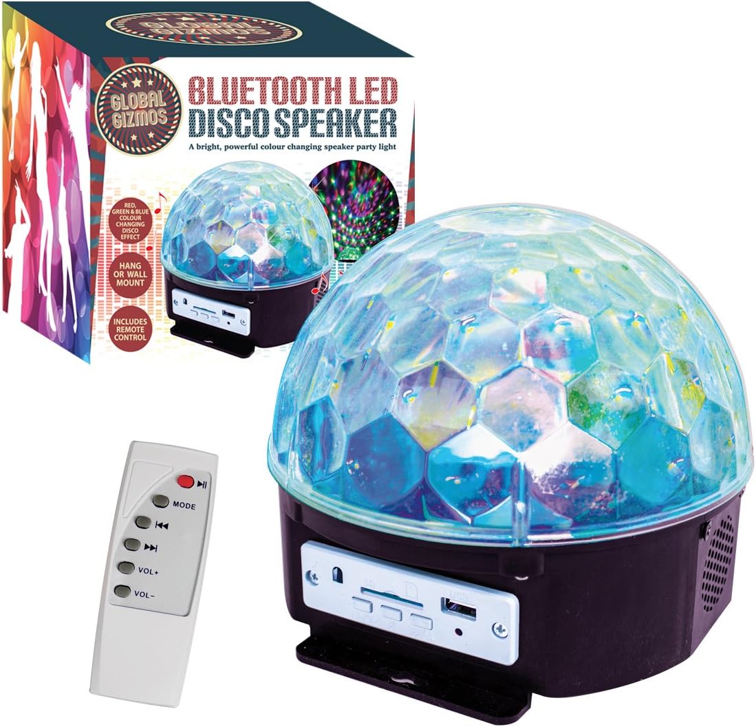 Illumini 48550 Home Party Disco Sound Activated LED Light with Built-In MP3 Player