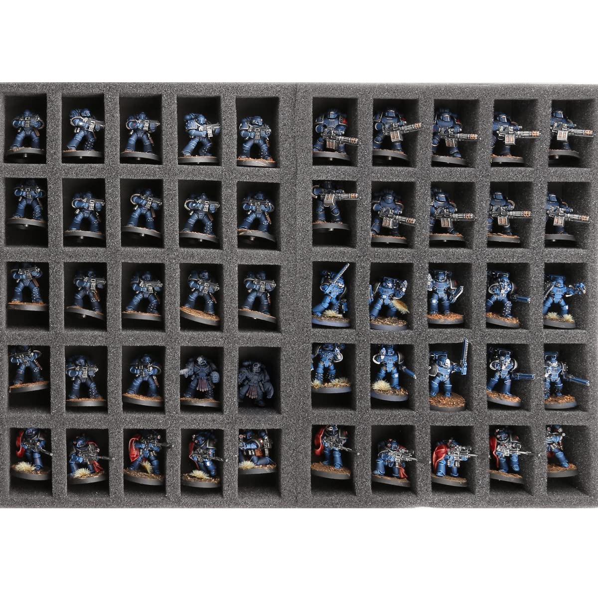 Jucoci Miniaturen Aufbewahrungskoffer für Wargame (Kompatibel mit Infanterie)