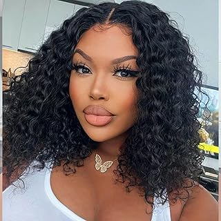 VEGALILY Human Hair Wig 12inch Curly Wigs for Black Women 10