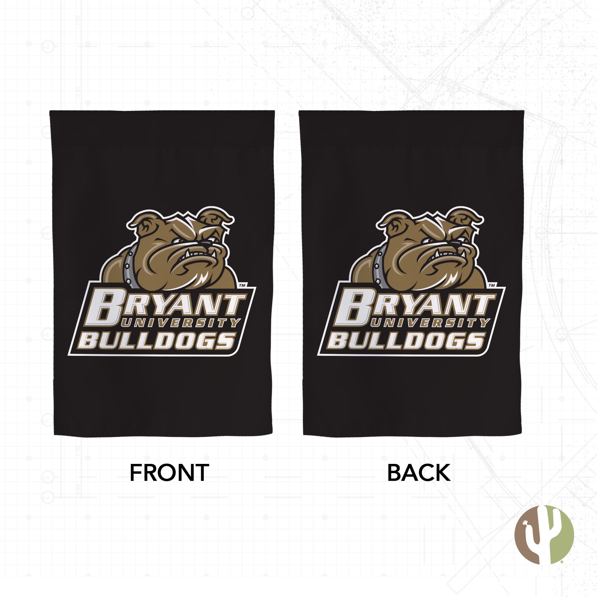 Bryant University Gartenflagge – Doppelseitig, Wetterfest, 100% Polyester (48x30 Cm)