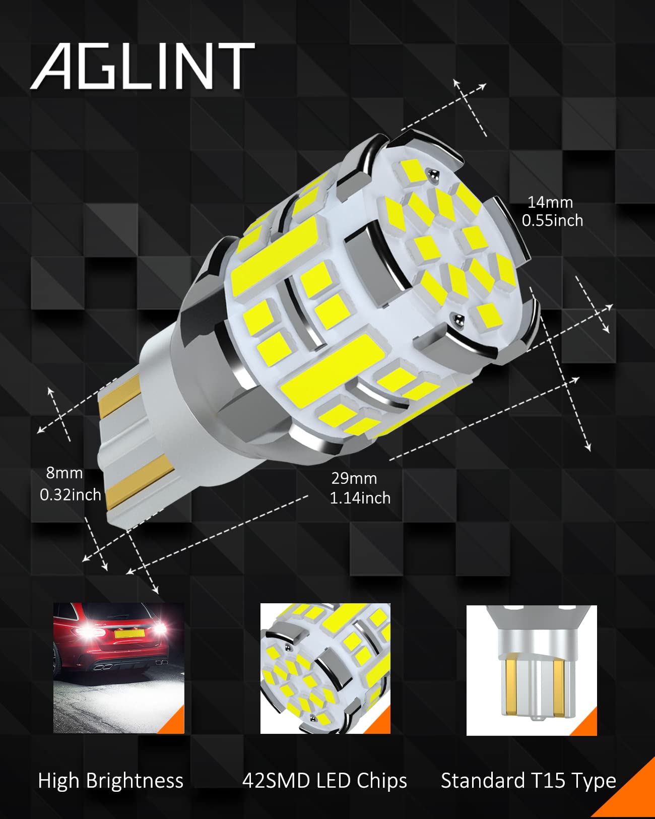 Lampadine LED W16W CANBUS - 12V/24V, Bianco 6500K, Per Retromarcia E Luci Posteriori - Foto 12