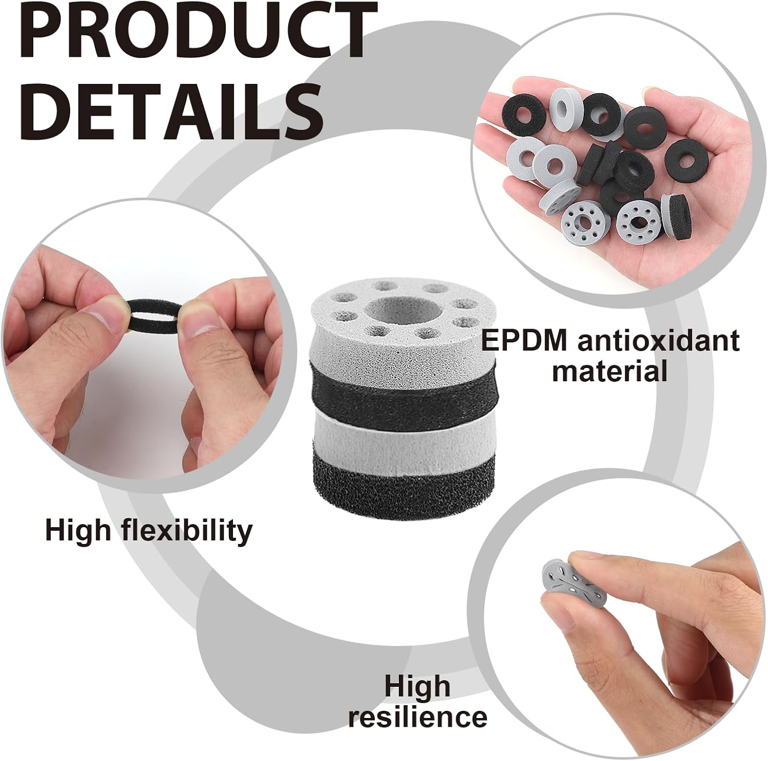 Precision Rings, Aim Assist Motion Controller 16PCS Aim Assist Rings Suitable for PS4, PS5, Xbox One, Xbox Series X, Switch, Switch Pro Accessories 4 Different Strengths Motion Control