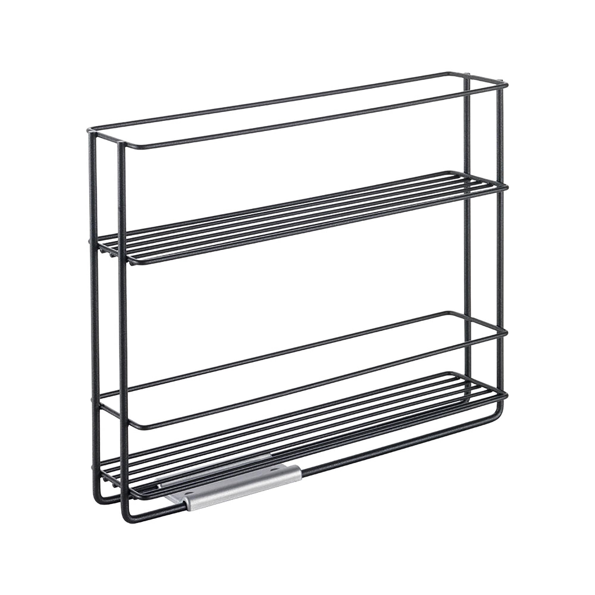 Metaltex Black Spice Rack Slide, 28X22x6cm