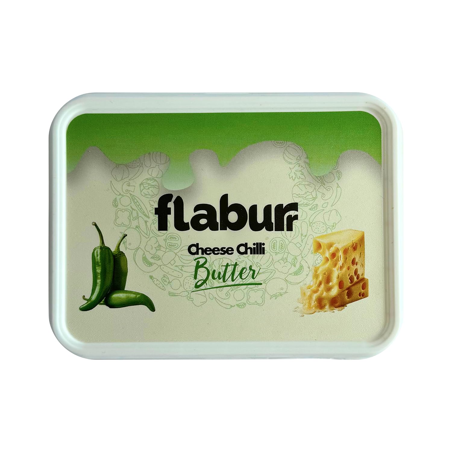 Flaburr Cheese Chili Butter 200g, Flavoured Butter Spread Butter | Made with Fresh Ingredients and No Artificial color | Use it as a spread on Toast or cook veggies and meats | Healthy | Seasoned with Chili and Herbs (200g)-picture-38