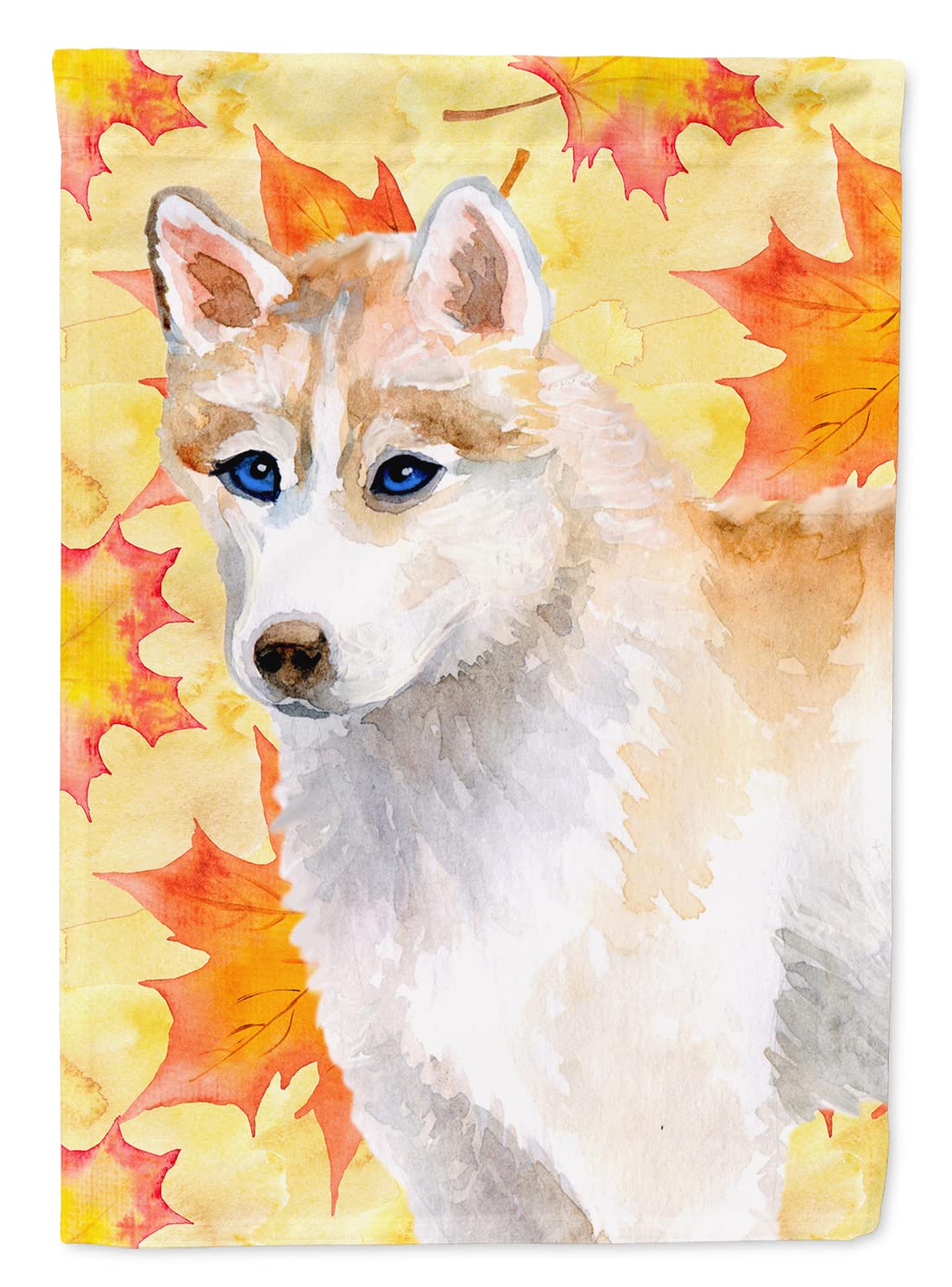 Drapeau Husky Sibérien d'Automne Grand Format Toile Jardin Caroline's Treasures