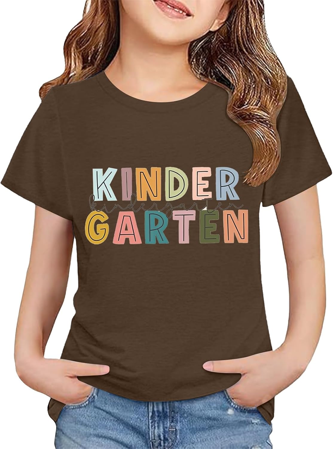 Kinder Grade Shirts Retro Back to School Boys Girls Kids T-Shirt First Day of Preschool Kindergarten Short Sleeve Top