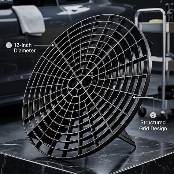 Ethos Wash Guard Insert for Bucket, Scratch-Free Car Washing - The Ultimate Two-Bucket Method Essential (Black) 12 Diameter Great for Washing Cars, Trucks, SUVs, RVs & More