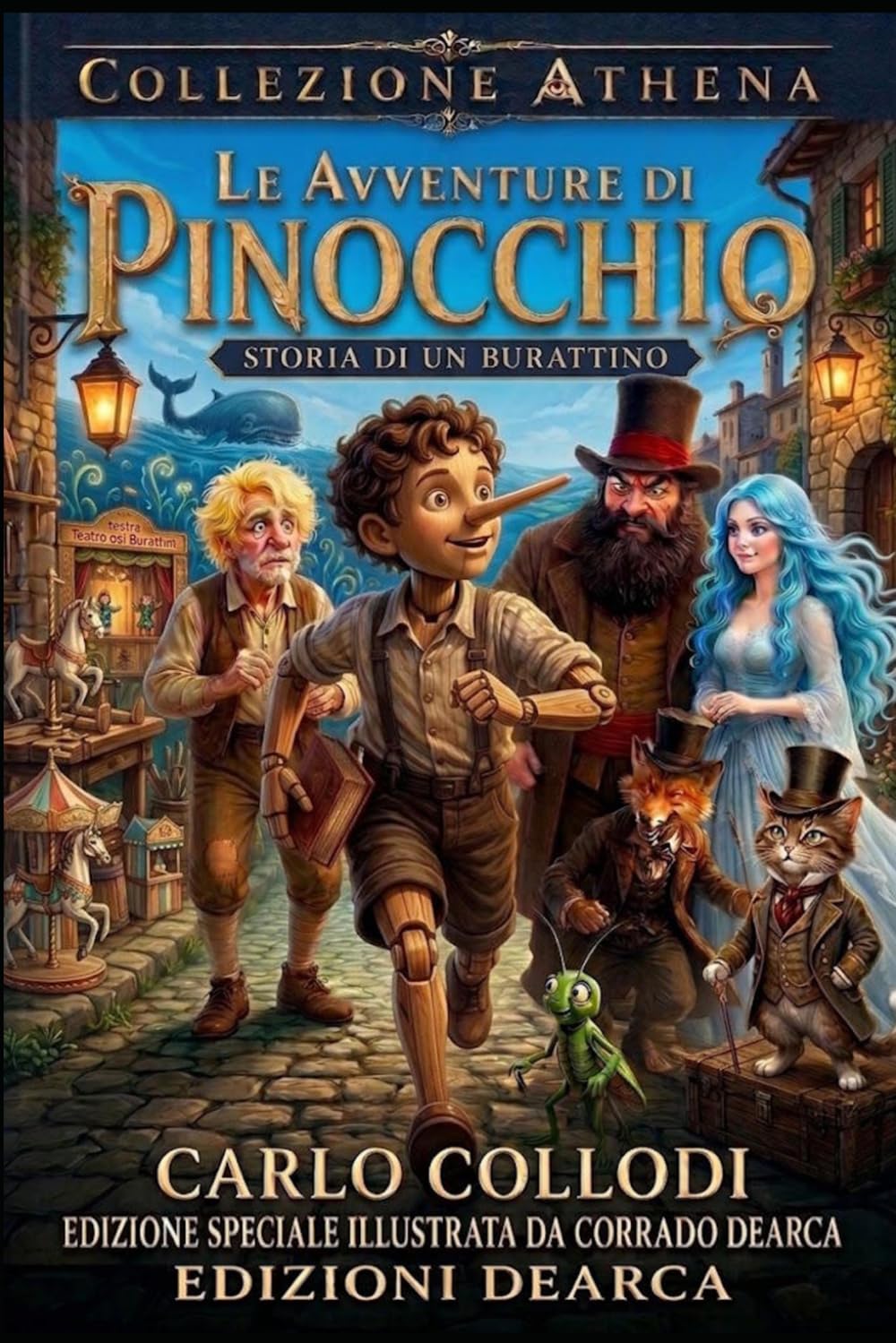 Le Avventure di Pinocchio: Storia di un Burattino • Edizione di Pregio Illustrata da Corrado Dearca - Collezione Athena