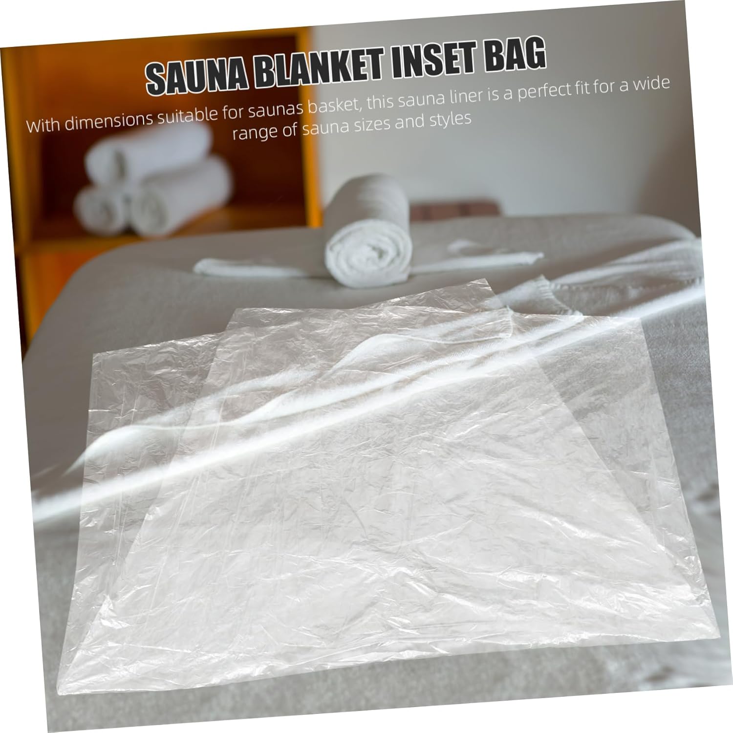 50pcs Disposable Sauna Blanket Liners Thick Sauna Insert Bags for Home and Salon Use Inner Film for Infrared Sessions