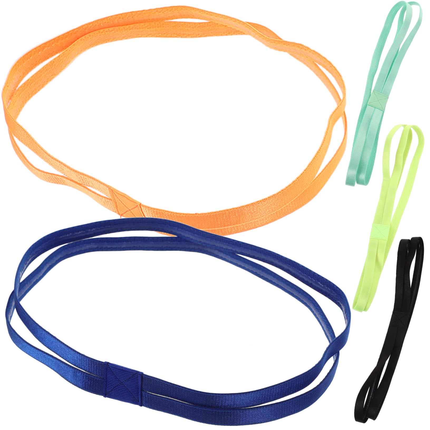 ibasenice Teiliges Yoga Stirnband rutschfeste Sport Haarbänder Bunten Farben Für Damen Und Herren Atmungsaktive Und Elastische Fitness Stirnbänder Für Workout Und Stücke * 2