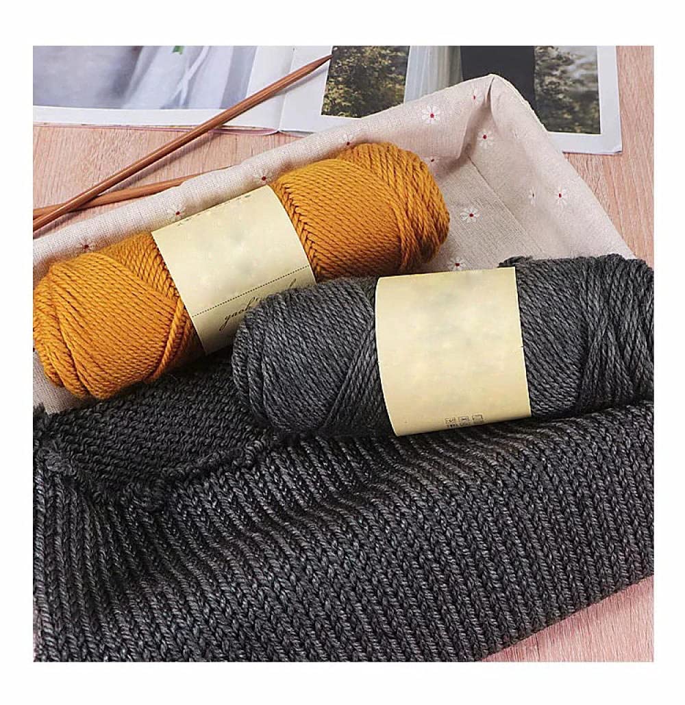 Gomitoli Di Lana 100 G/Set Medio Cotone Cotone Crochet Filato Anti-Pilling Di Alta Qualità Filettatura A Maglia Handmade Per Cardigan Sciarpa Cappello Maglione Bambola-16 Blu Navy._8Pcs.