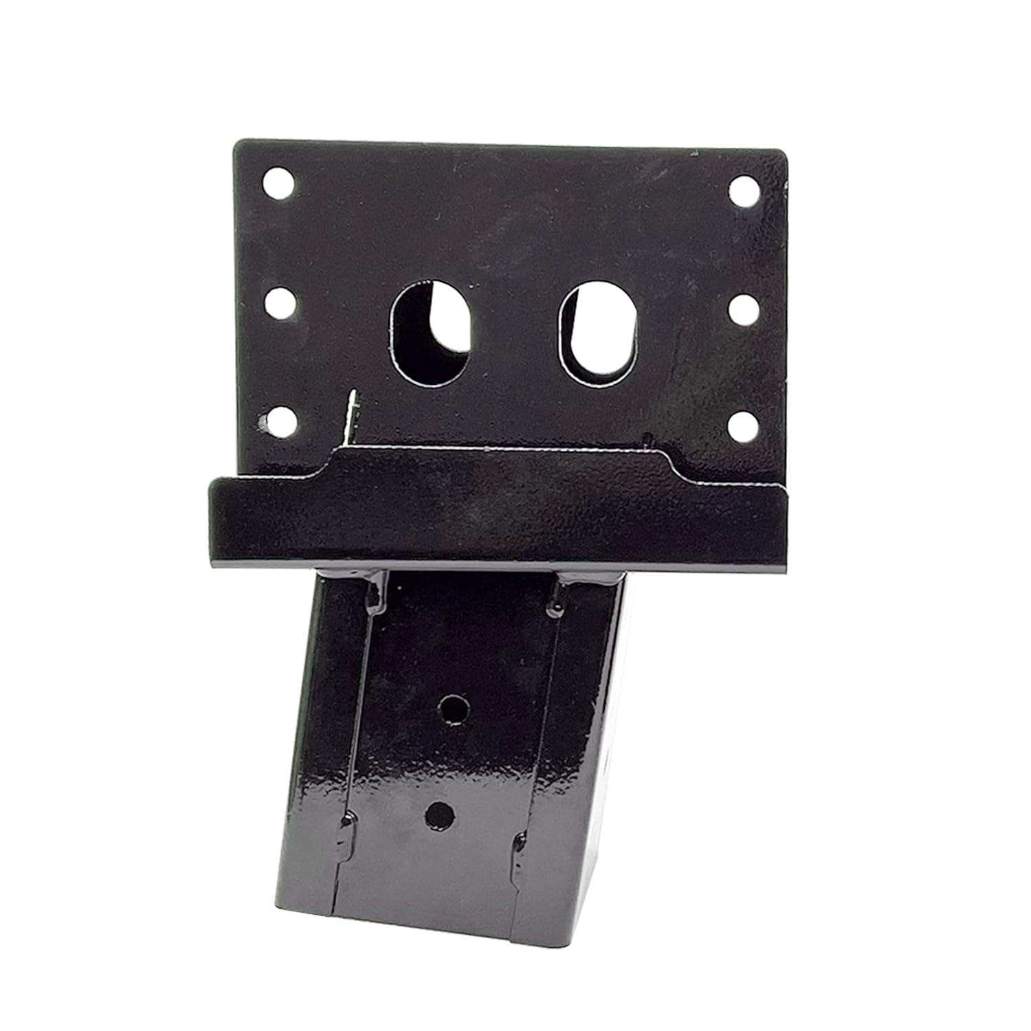 HIFLAME Outdoor Brackets for Deer Stand Hunting Blinds Shooting Shack, Tree Houses, Powder Coated Heavy Duty, 4x4 Outdoor Platform & Hunting Stand Bracket. (Set of 4, Black)