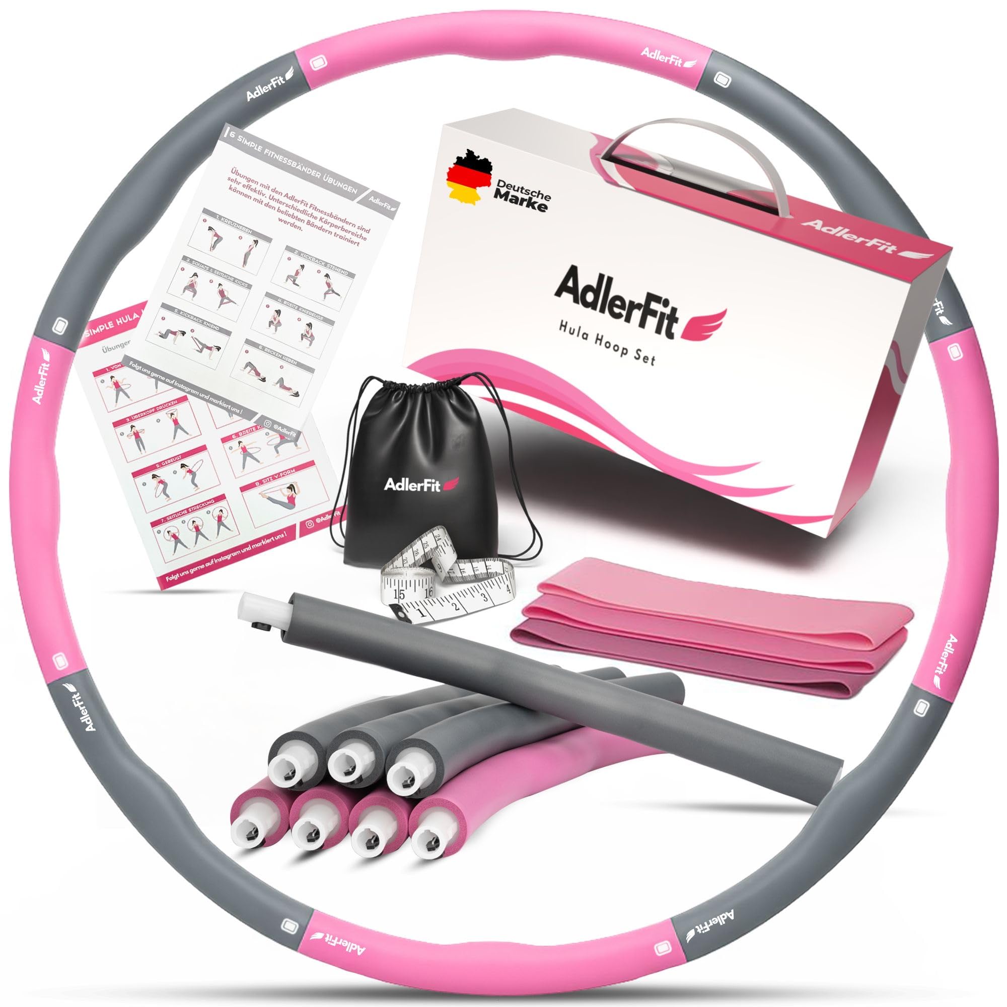 Cerceau de fitness pour adultes et enfants - Pour perdre du poids - 1,2 kg - Jusqu'à 100 cm de diamètre - Pour débutants, avancés et professionnels - Pour entraînement intense