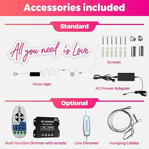 Miniatura 17 de Letreros de neón personalizados, letreros LED de neón regulables personalizados para cumpleaños familiar, bar, boda, fiesta, luz nocturna y logotipo