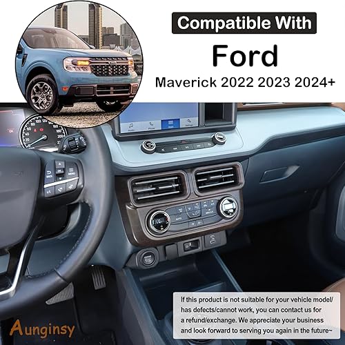 Miniatura 2 de Cubierta de salida de aire para consola central de automóvil compatible con Ford Maverick 2022 2023 modo de aire acondicionado de automóvil, panel