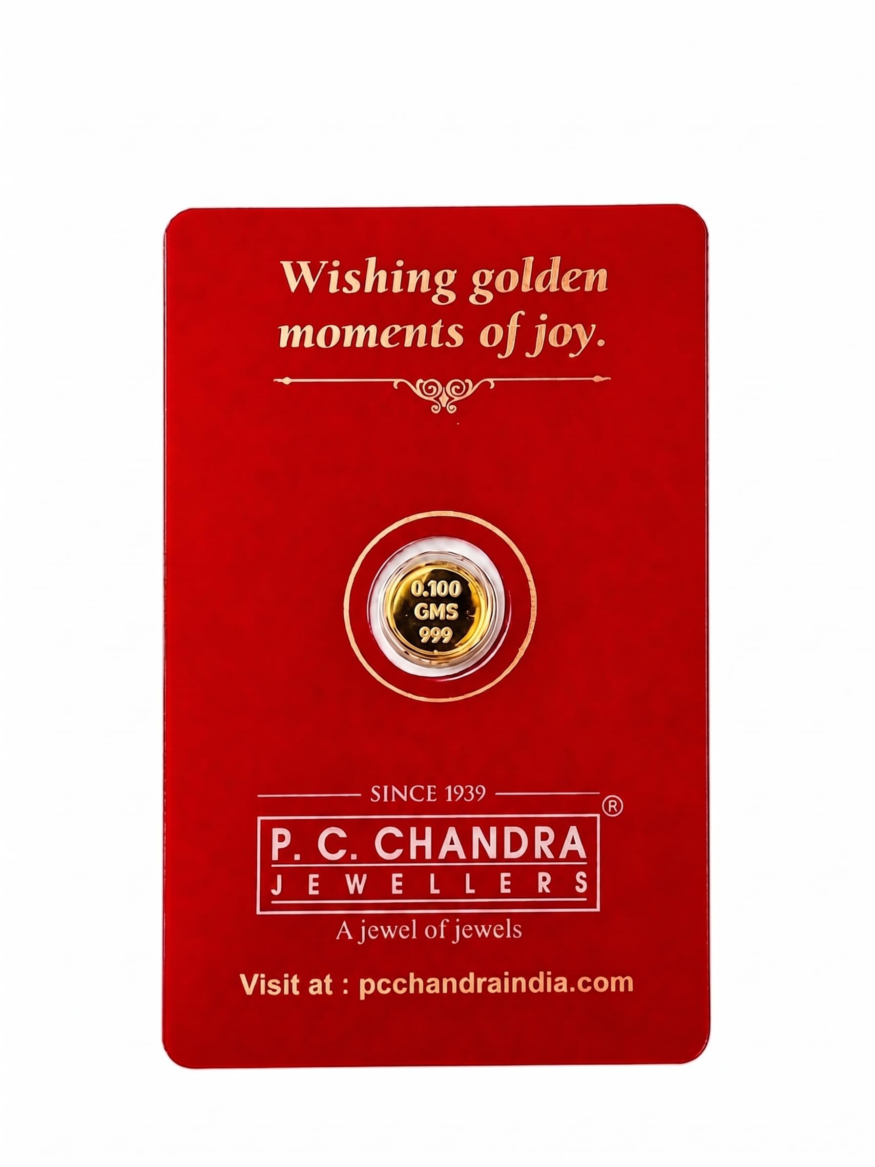 P.C. Chandra Jewellers 24KT (999) 0.1 Gm Yellow Gold Coin for Dhanteras, Akshaya Tritiya, Weddings, Festivals, Birthdays & Gifts-image-12