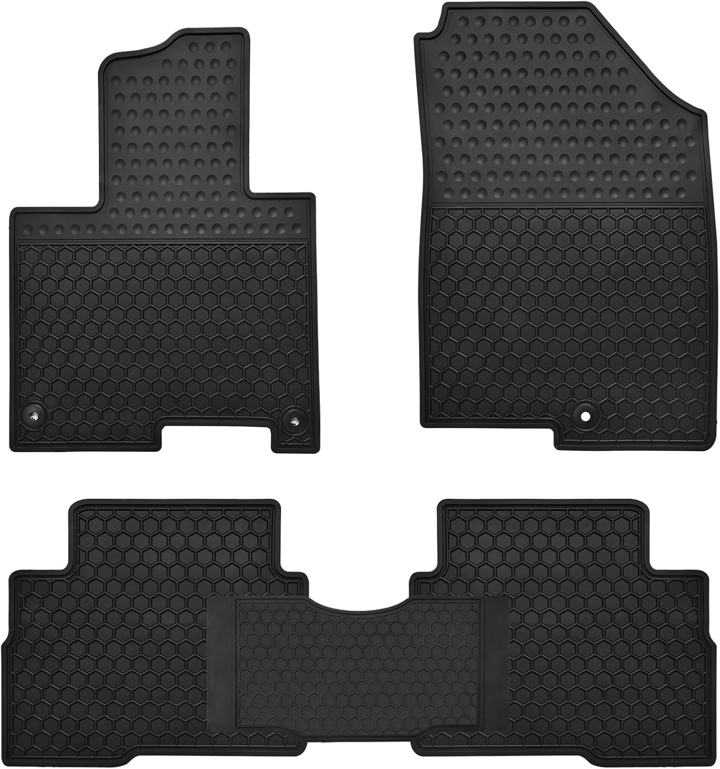 Car Floor Mats Custom Fit for Kia Sportage 2023 2024 2025(Hybrid Only) Odorless Washable Heavy Duty Rubber (All Weather) Floor Liners Set Black