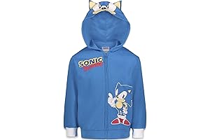 Sonic the Hedgehog Shadow Knuckles Fleece Zip Up Hoodie, Boys' Sizes 4-16