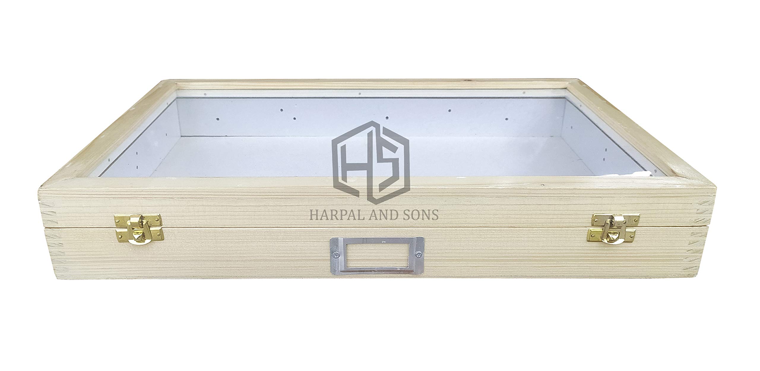 Harpal Sons Insect Display Showcase Box 45X30X6.5cm, Extra Clear Thick Acrylic Sheet on top, 6mm White EVA Sheet on Bottom-image-9