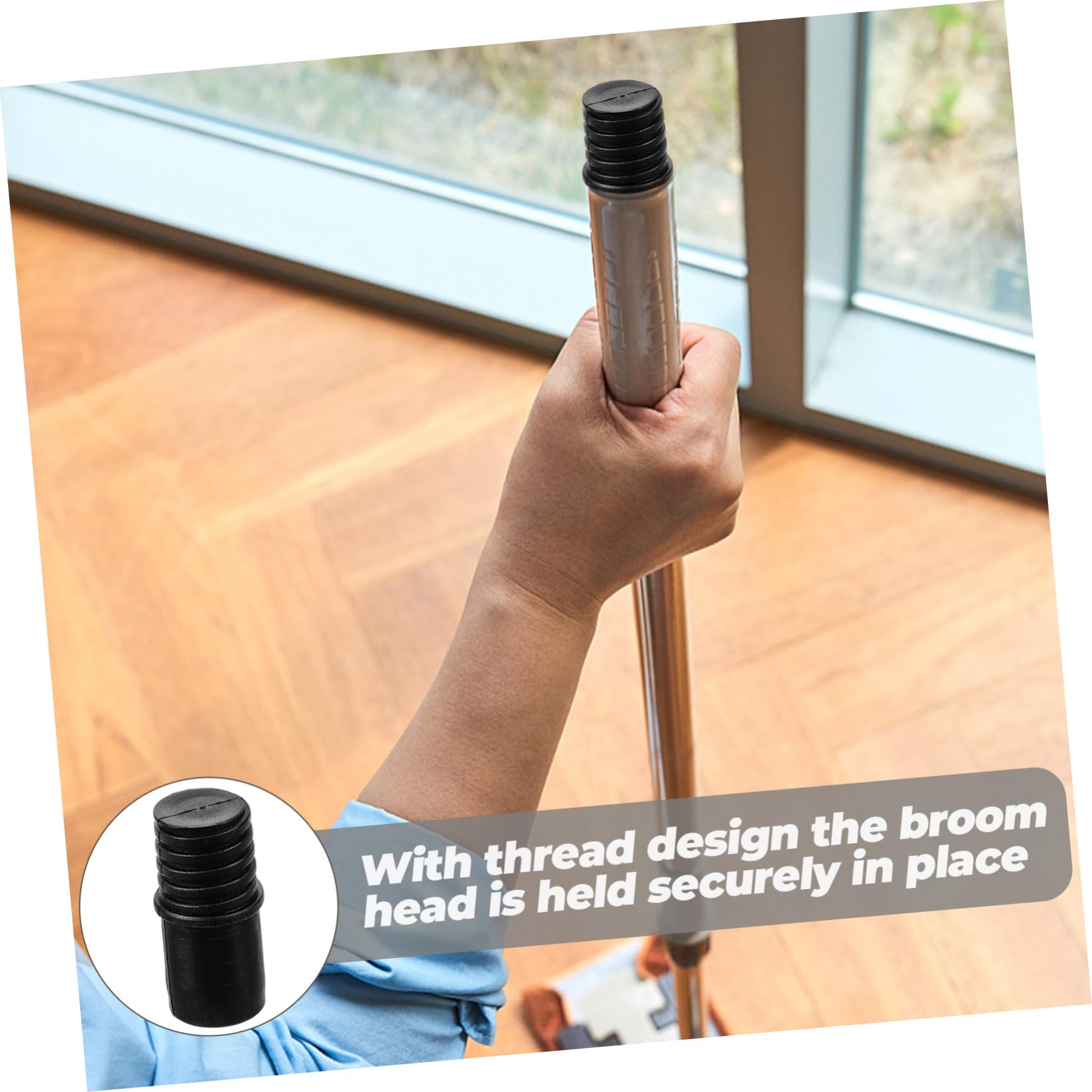 Ipetboom Plastic Threaded Connector for Threaded Rod Extension Pole for Cleaning Pole