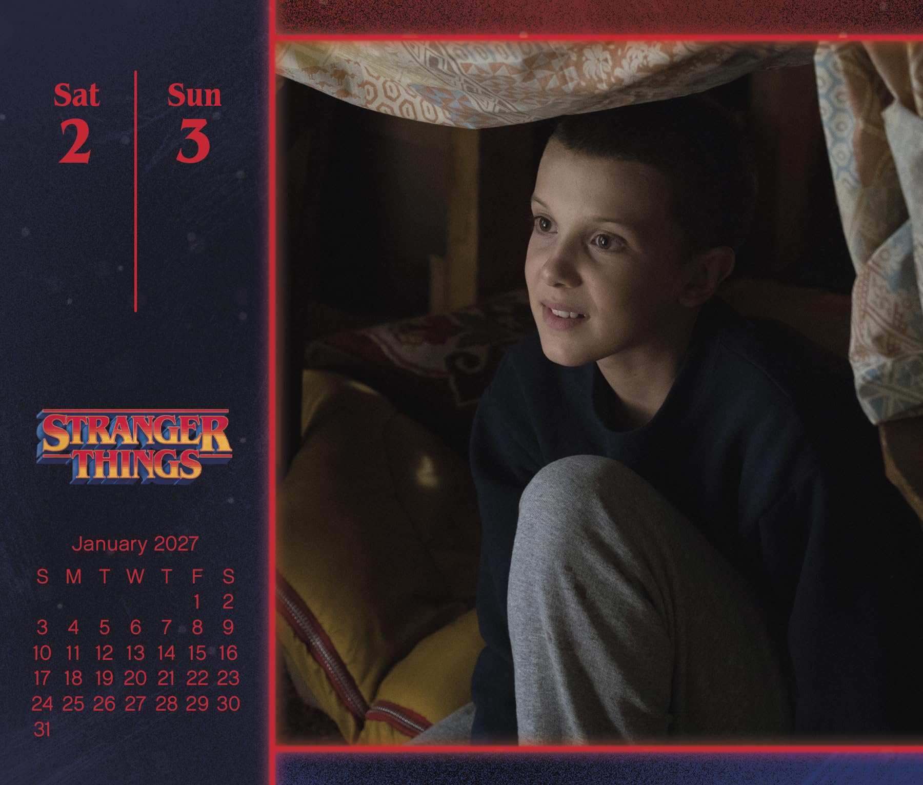 2027 Stranger Things Day-at-a-Time Calendar