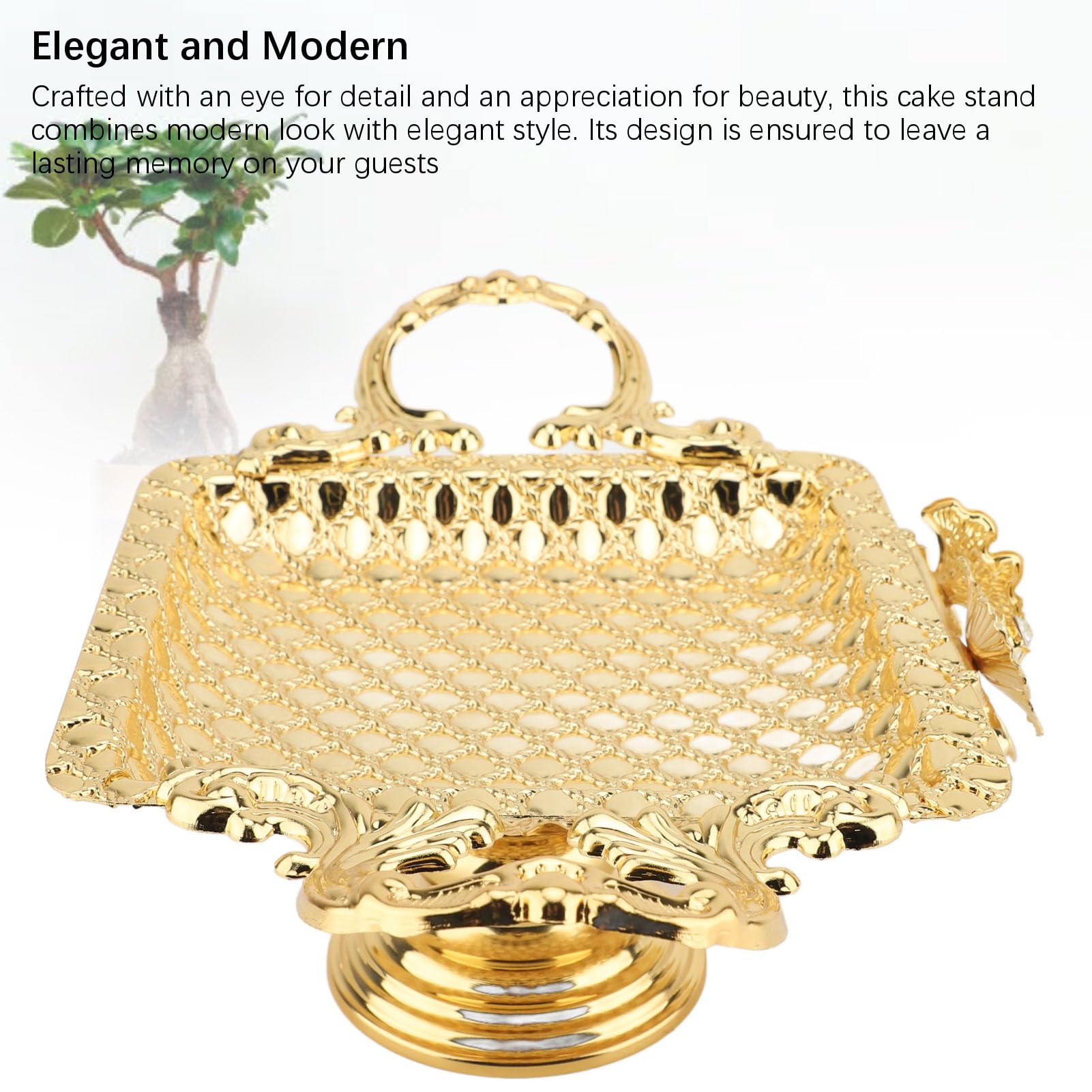 Eleganter Tortenständer |Metal Serving Tray for Dessert Display
