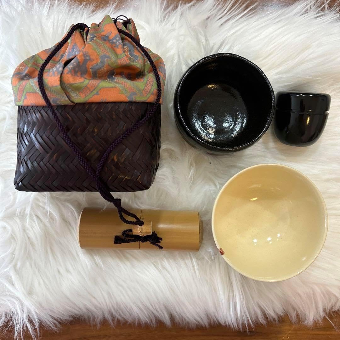 鎌田幸二作 褐釉滴 天目 水指 共箱 共布 茶道具 工芸品