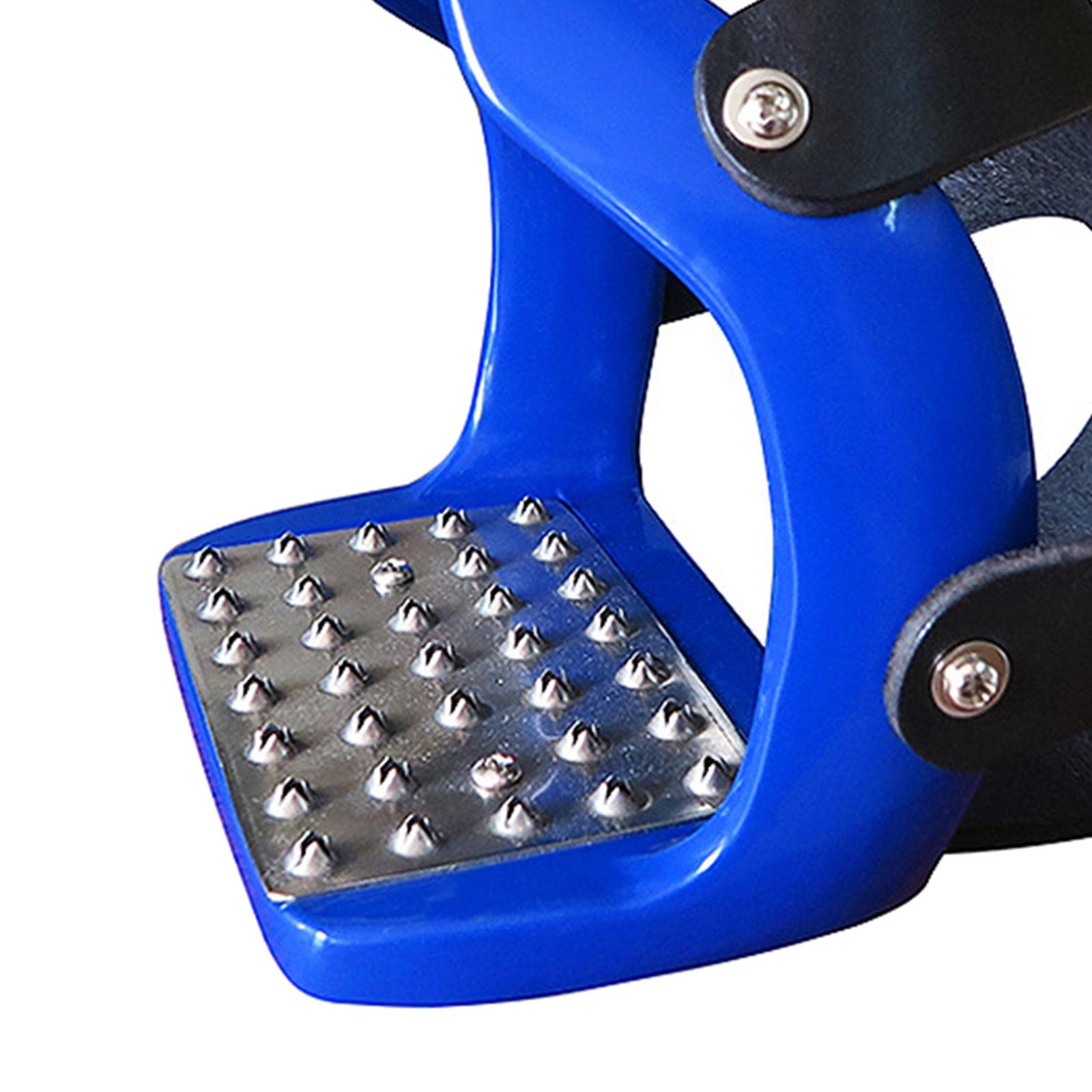 Baoblaze 1 Par de Estribo para Equitación Estribos de Montar Pedal Ancho Ligero Almohadilla Antideslizante Cubierta de Red Estructura Resistente Material Alumi