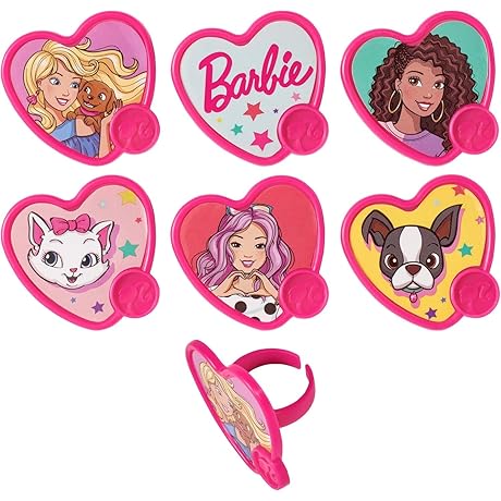 Barbie Be the Future Ring Cupcake Toppers