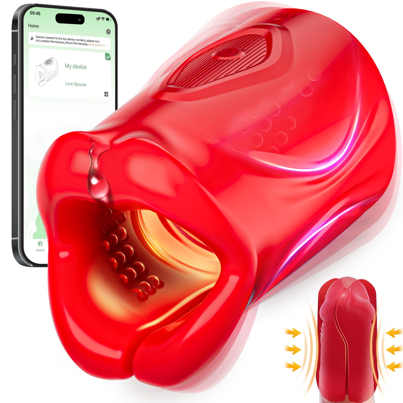 Amazon.com: Male Vibrator Sex Toys for Men - Male Masturbator with 9  Vibration Modes & App Remote Control, Stroker Trainer Blowjob Toy for Penis  Training Prolong Endurance, Sex Machine Adult Toys &