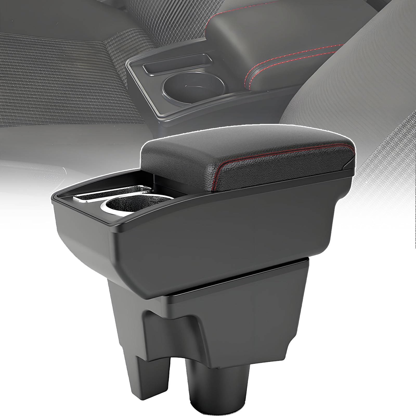 Amazon | AKMSX アクア NHP10用 車用アームレスト 簡単組立車内大容量