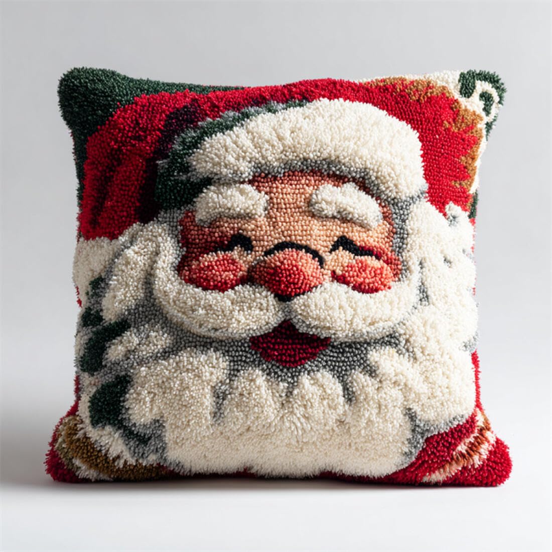 Kitquiver Latch Hook Pillow Kit Cartoon Characters DIY Latch Hook Kits Pillow Needlepoint Cushion Kit for Home Décor Needlework Set for Adult Beginners 17x17In