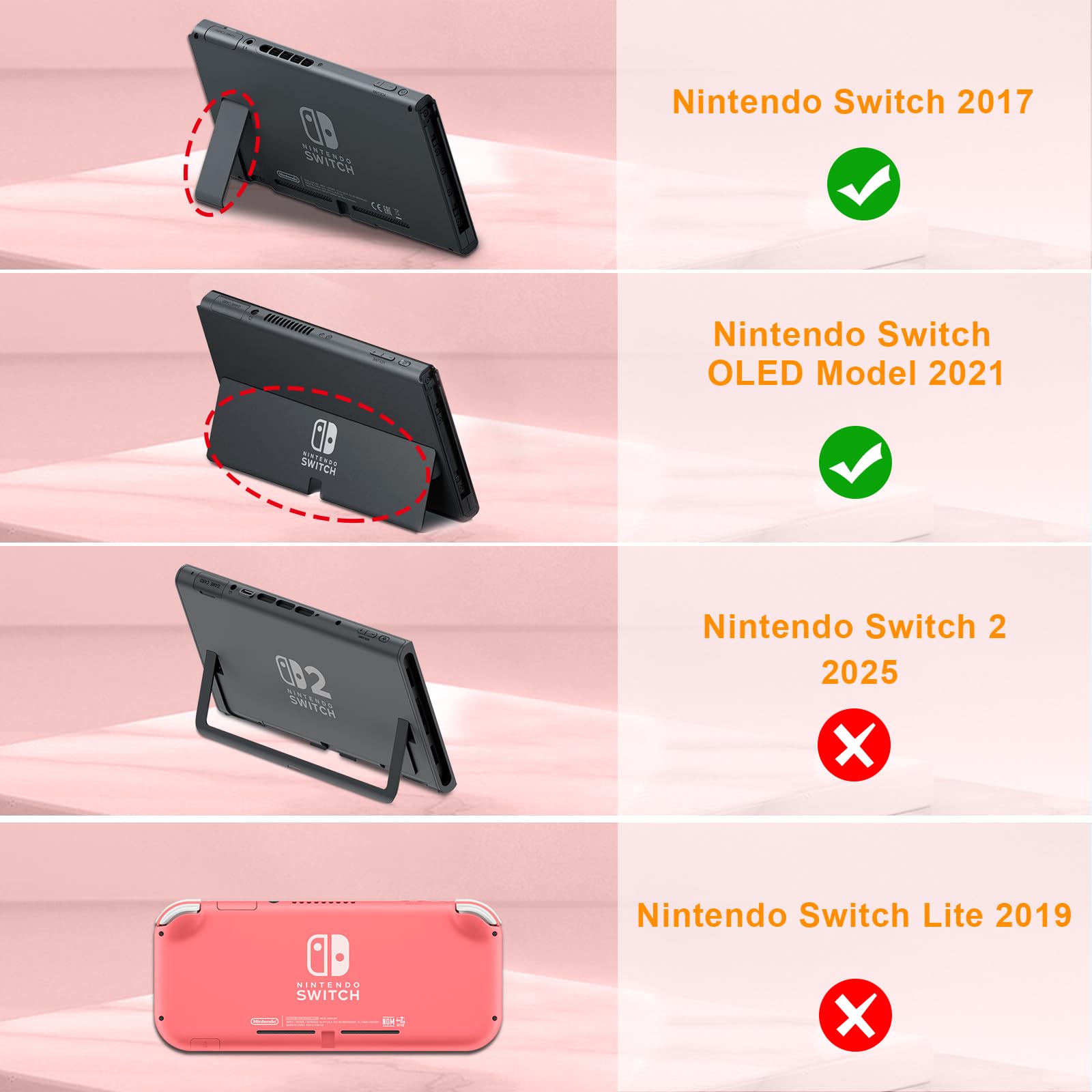 Fintie Torba do noszenia do modelu Nintendo Switch/Switch OLED – [odporna na uderzenia] twarda obudowa do przechowywania z 10 uchwytami na karty do gry, pasek mocujący do konsoli Nintendo Switch i akcesoriów, Fantasy Ombre