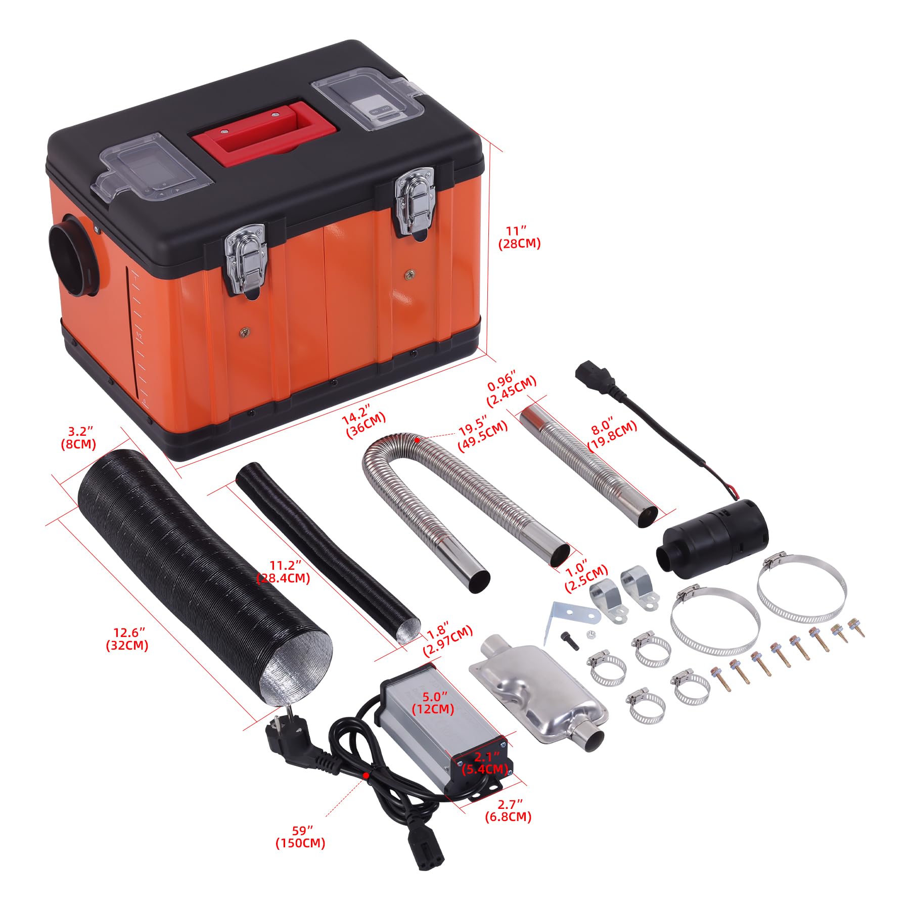 8kW Luft Dieselheizung 12V/24V/220V Diesel Standheizung mit Bluetooth APP