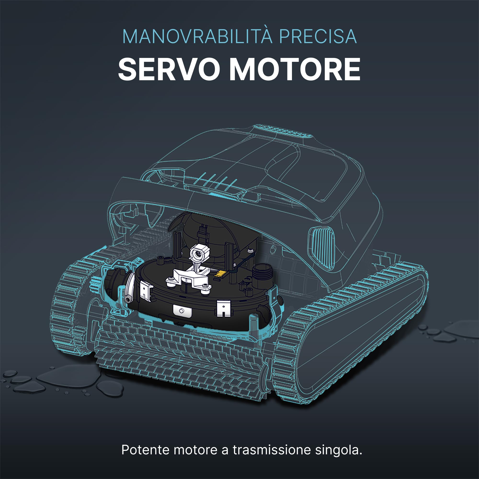 Dolphin Pezzo di Ricambio Originale unità Motore del pulitore robotico per Piscina - Codice 9995387-EX