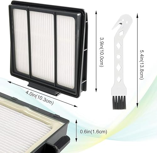 Miniatura 2 de Techecook - Paquete de 6 filtros RVFFK950 para filtro de vacío Shark Robot de repuesto - Compatible con Shark ION Robot R85 RV850, RV700_N, RV720_N,