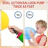 Bomba para globos manual 2 piezas – Inflador de doble acción para globos 5