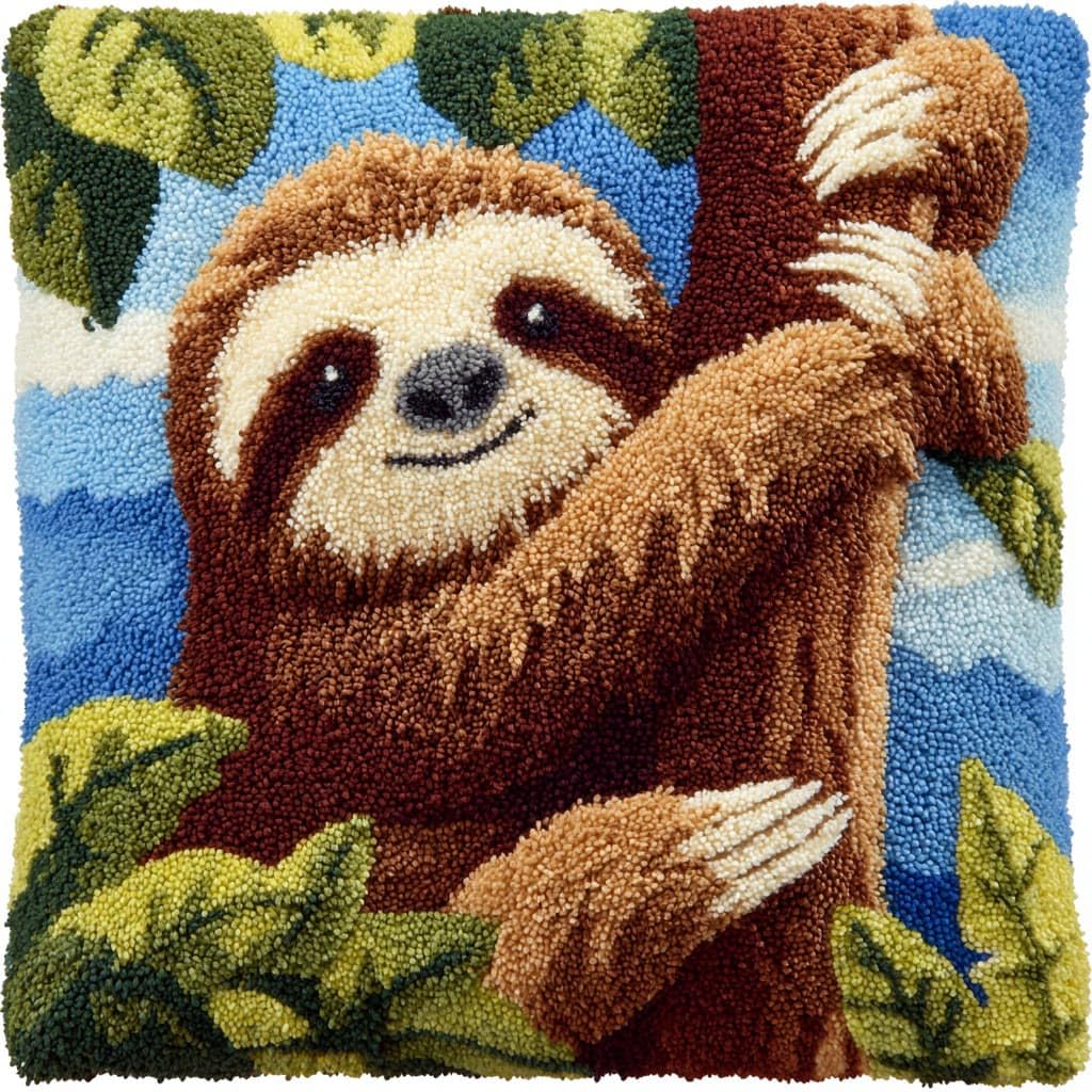 Henypt Latch Hook Kits for Beginners Sloth