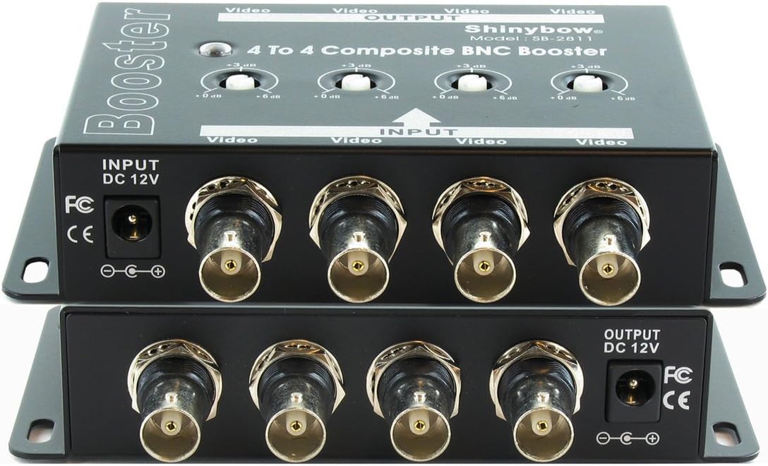 Shinybow 4x4 (44) Composite BNC Video Booster Extender Distribution Amplifier SB2811 Amazon