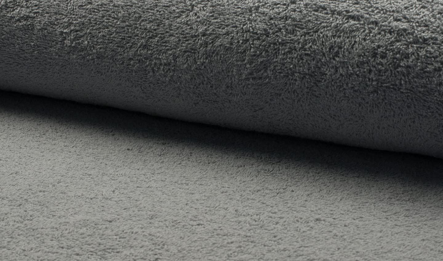 Tissu éponge double face coton gris clair haut de gamme pour peignoir
