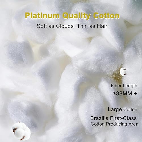 Miniatura 4 de YOUR MOON Almohada de cama de apoyo esponjoso, tamaño estándar, relleno alternativo súper suave de alta calidad para dormir, almohadas de cama de