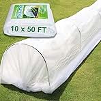 KLEWEE Plant Covers Freeze Protection 10 x 50 Ft, 1.05 oz/yd² Thicker Frost Cloth Plant Freeze Protection, Frost Blankets Covers for Outdoor Plants Winter Frost Protection, Garden Floating Row Covers